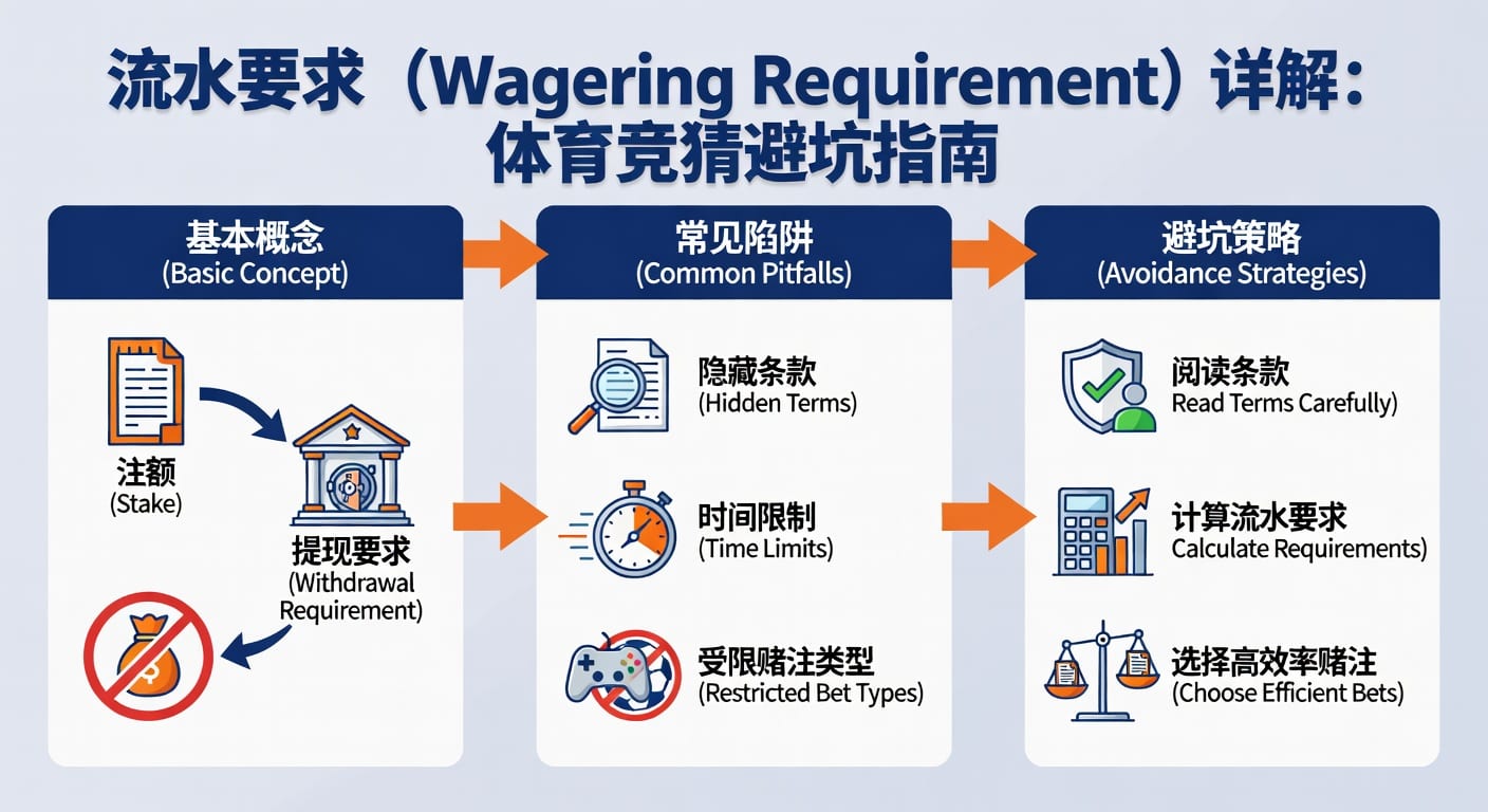 流水要求 sports wagering requirement 详解与计算方法